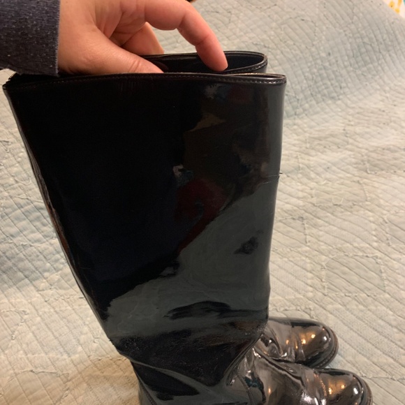 La Canadienne Tall pull on patent boots waterproof! - Picture 5 of 8